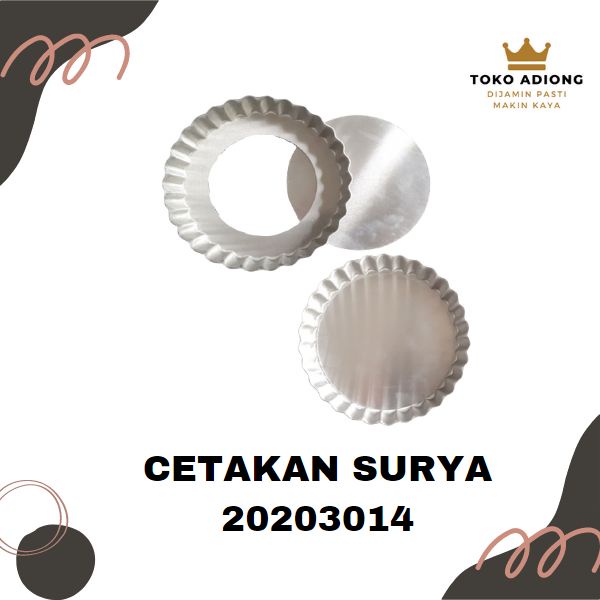 CETAKAN SURYA 20203014 - cetakan kue pie - cetakan pie