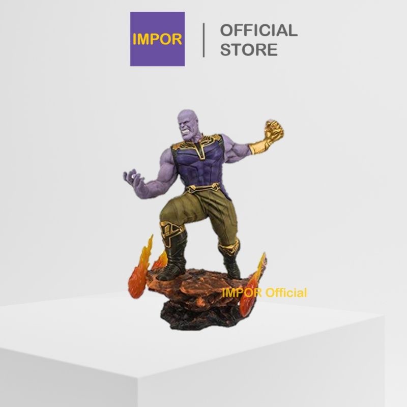 IMPOR Thanos Infinity War Avengers Figure Figur Sideshow Statue Mainan