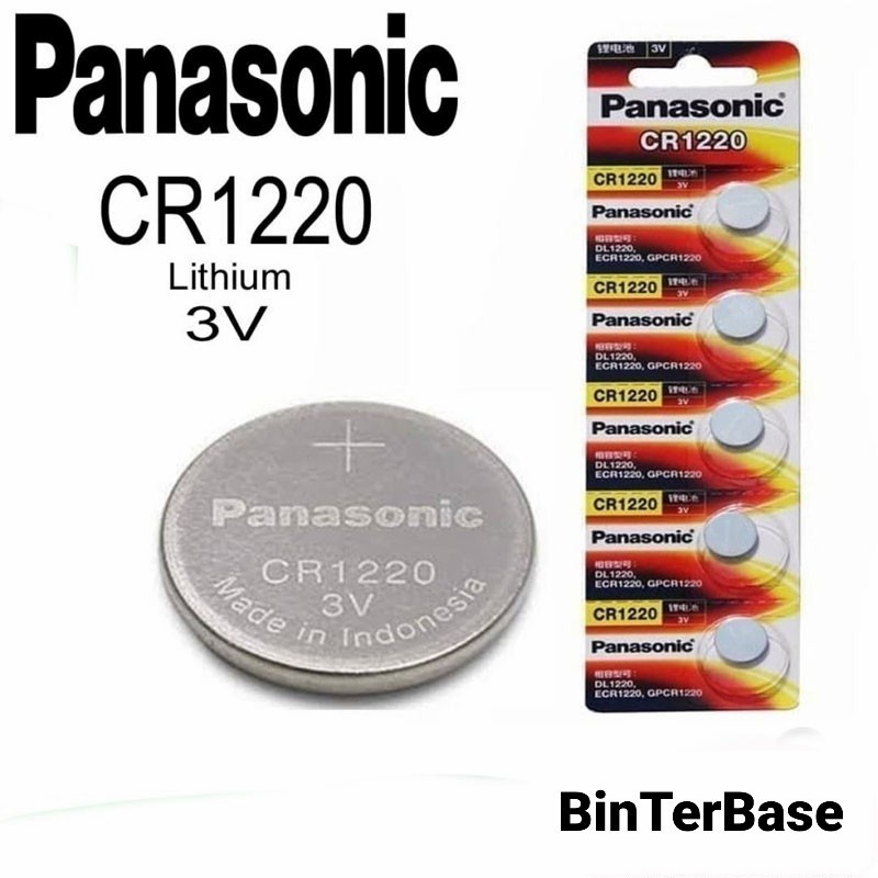 Batre / Batere / Baterai / Battery CR 1220 CR1220 Lithium 3v Panasonic