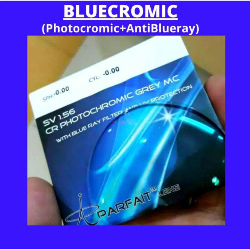 Lensa Minus Plus Bluecromic