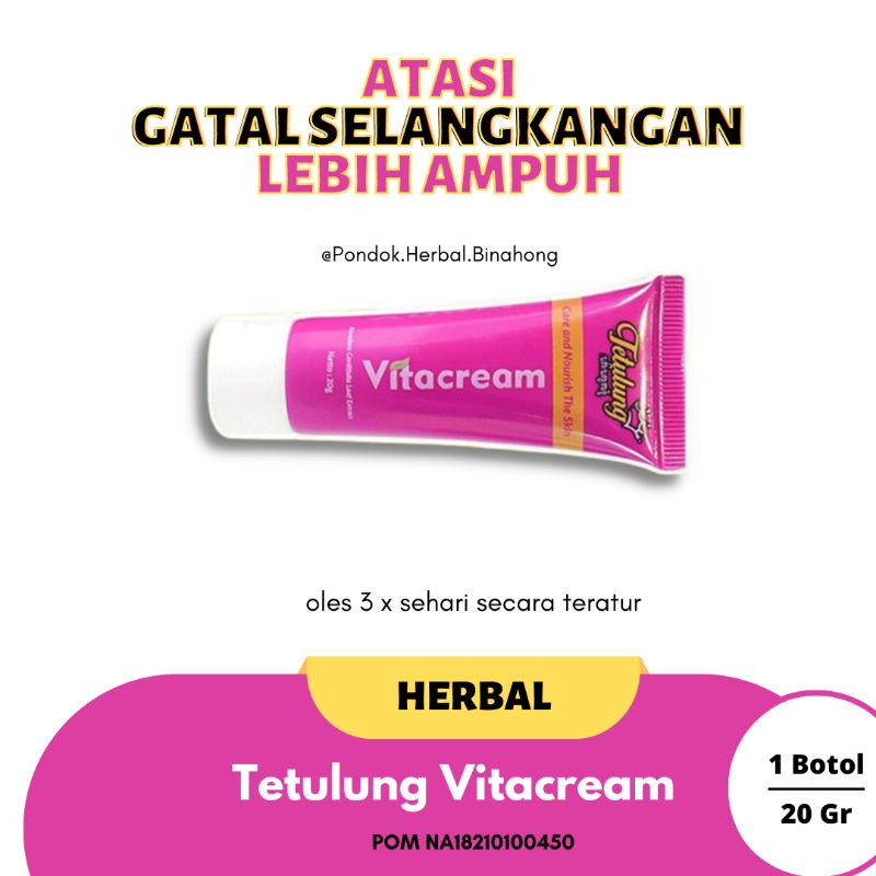 Paket Gatal Selangkangan Ori Tetulung Vita Cream Dan Sabun Binahong Bisa COD