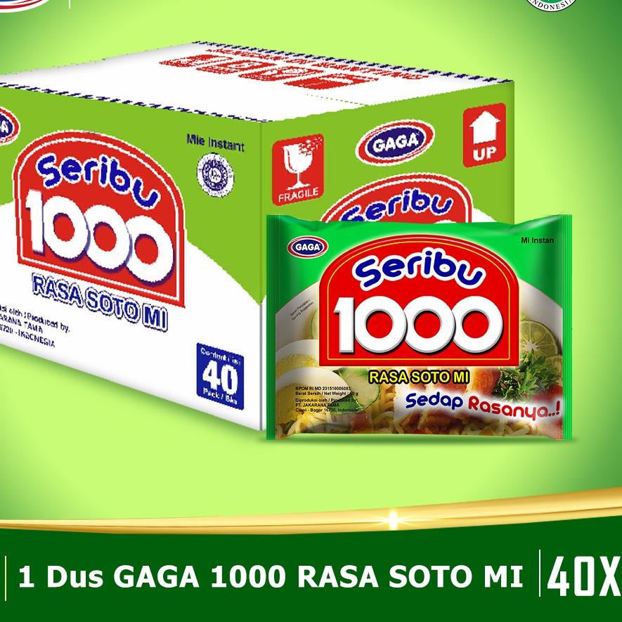 

Quality Control✅GAGA 1000 Rasa Soto Mie (1 dus = 40 pcs Harga Grosir)|RA3