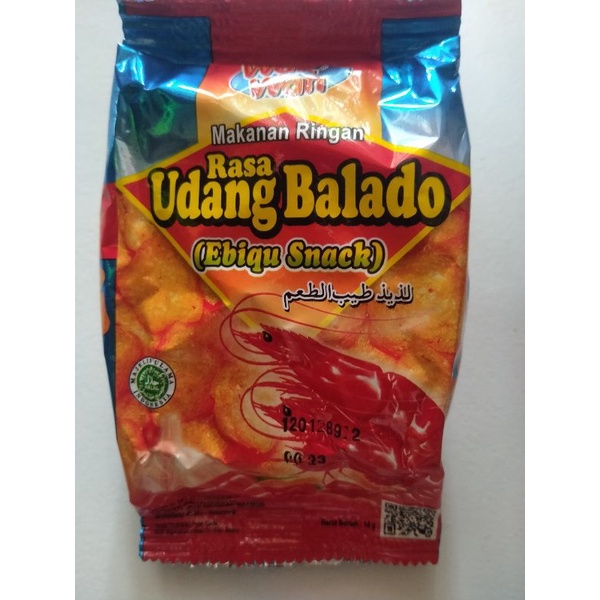 Jual Snack rasa udang balado dari wan-wan snack kemasan 1 pack kemasan ...