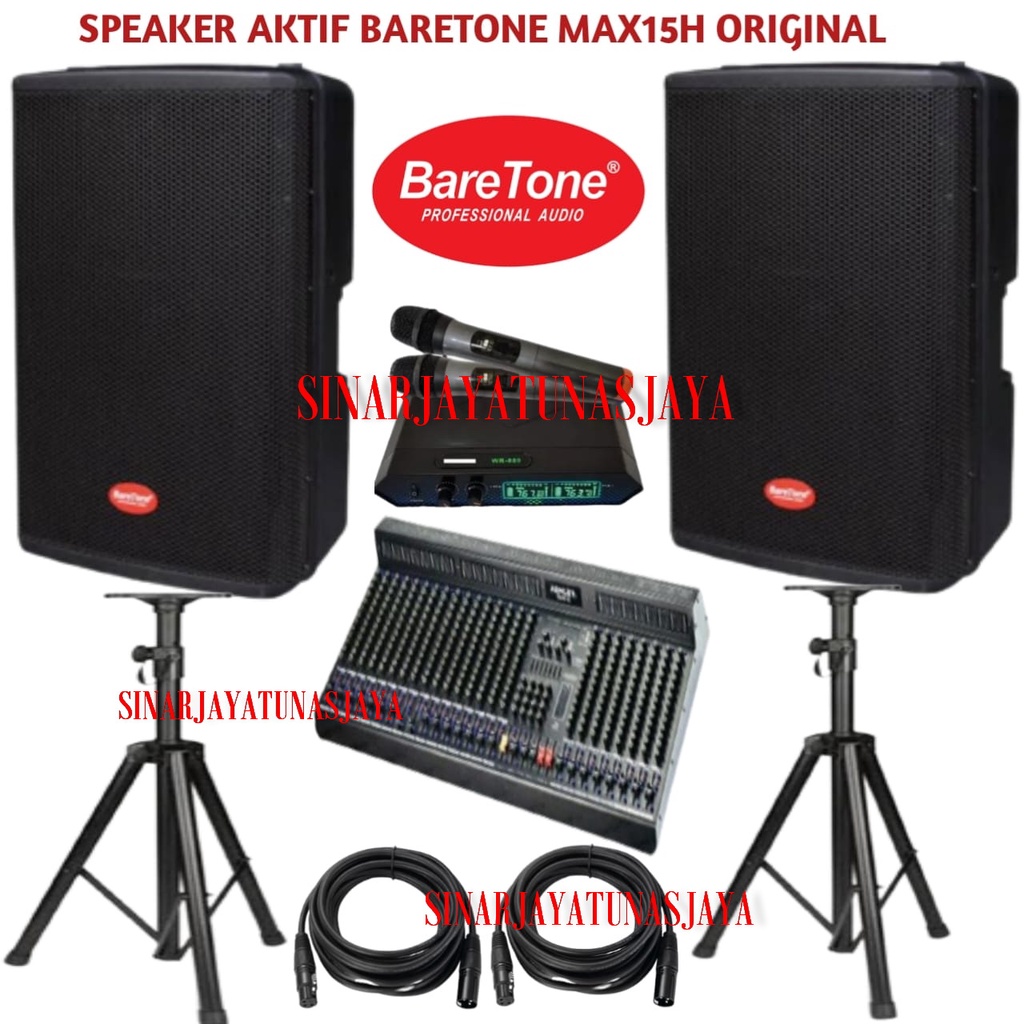 paket baretone max15h completed mixer Ashley Hero 12 channel original