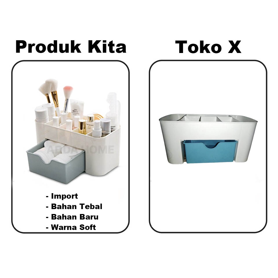 Size Besar - Tempat Organizer Kosmetik ATK Rak Multifungsi