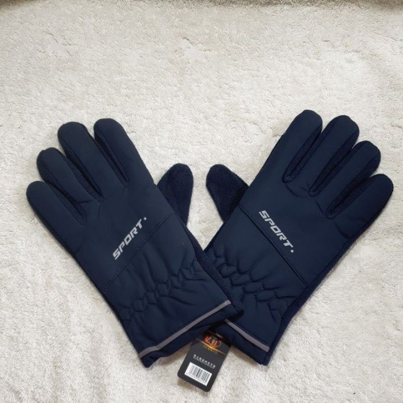 sarung tangan touch screen pria man glove fashion tebal A-01