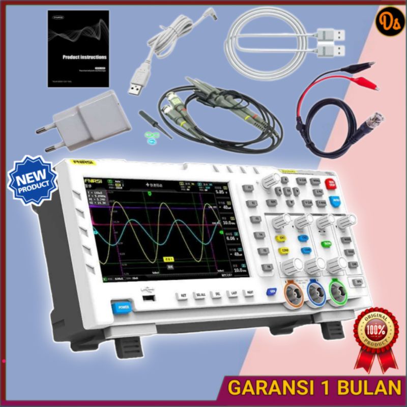 PROMO ORIGINAL Digital Oscilloscope 2 in 1 Dual Channel 100MHz 1GSa/s - FNIRSI 7COT0OWH