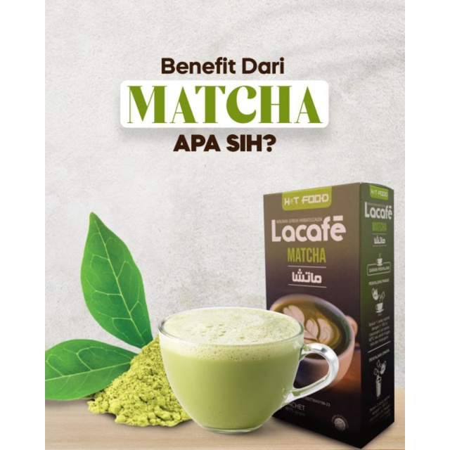 

Minuman Lacafe matcha habbatussauda isi 6 saset