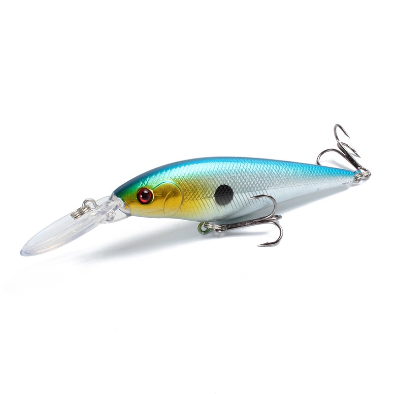 10pcs/lot Ikan Kecil Umpan Pancing 11cm/9.5g Umpan Keras Crankbait Swimbait Mengambang Manusia Hidup Wobbler Memancing Tackle