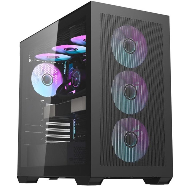 DARKFLASH DLX4000 MESH BLACK MID TOWER PC CASE CASING GAMING CHASSIS
