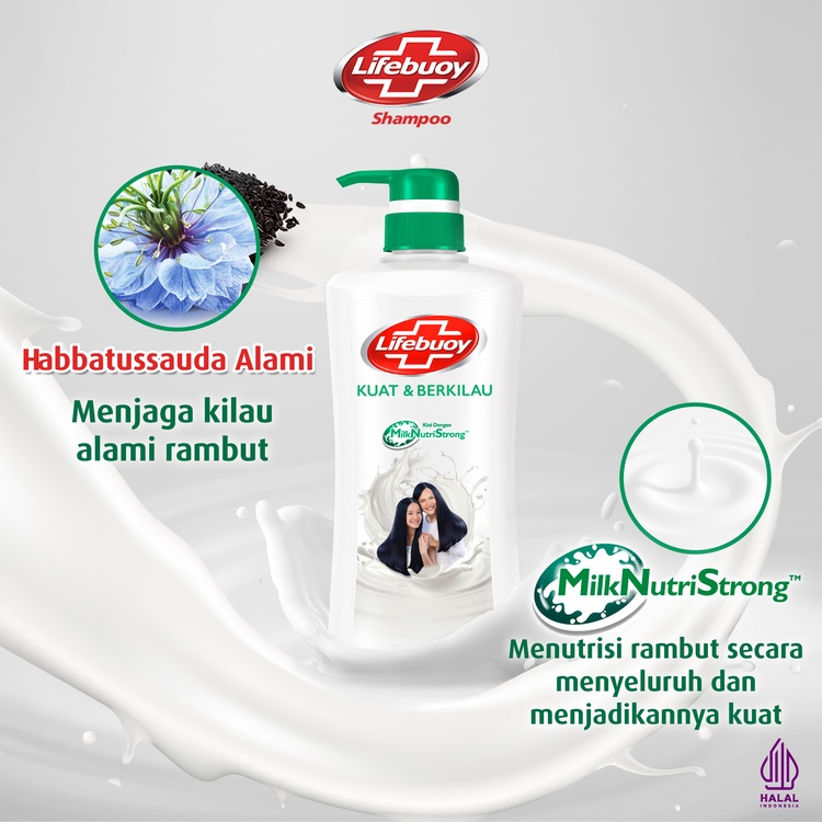 Lifebuoy Shampo Kuat &amp; Berkilau 680 mL x3