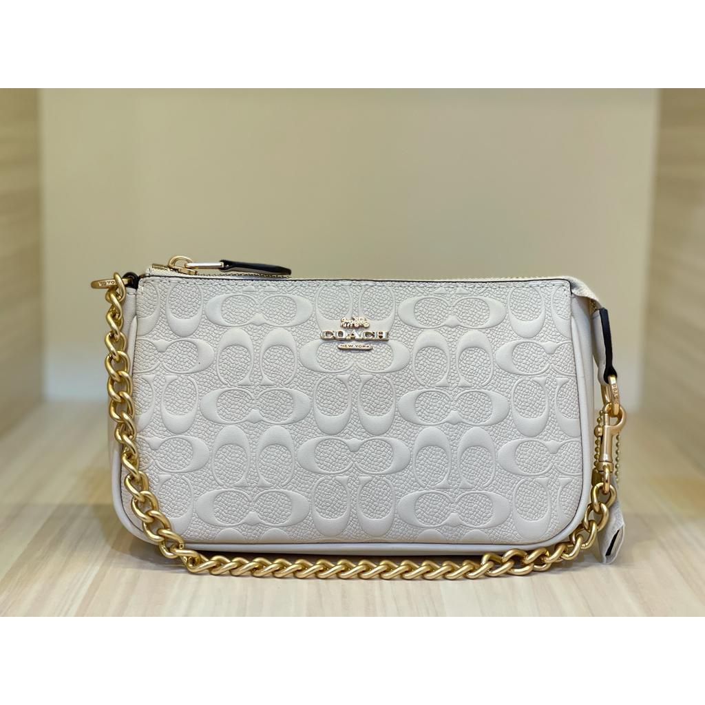 TAS WANITA BRANDED COACH NOLITA 19 WHITE SHOULDER BAG