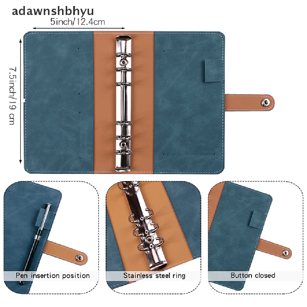 Adawnshbhyu 1set Binder Budget Planner Pengikat Amplop Kas Dengan Amplop Budget A6 Pocket ID