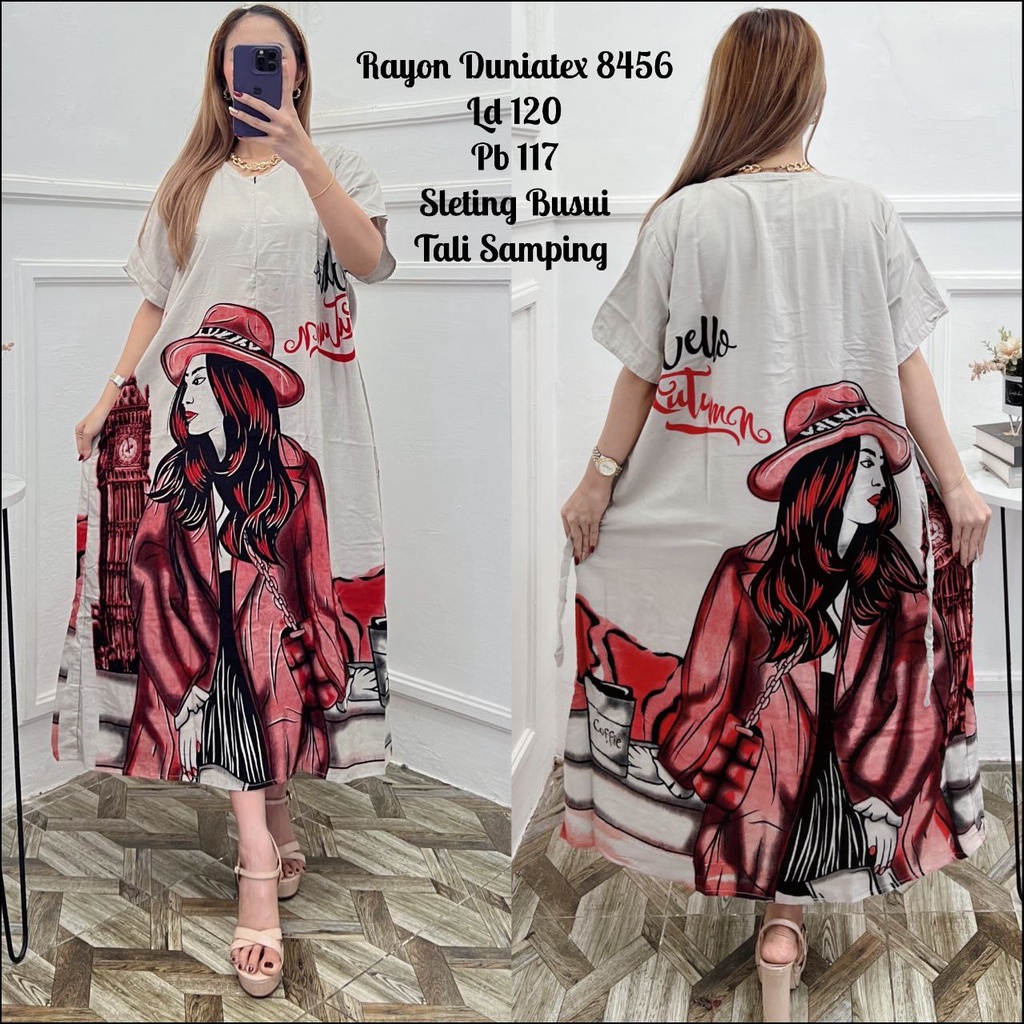 SOFIA DREES MOTIF ANTUM DASTER KEKINIAN VIRAL DASTER RAYON JUMBO LD 120