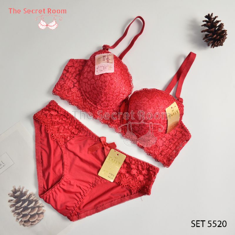 TALLY BRA BH SET CD CELANA DALAM 5520 | CUP B | ADA KAWAT | BUSA TIPIS | SIZE 34 - 38