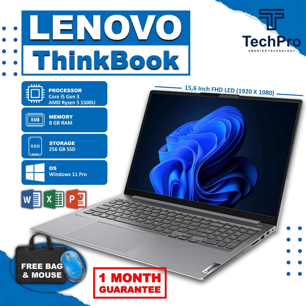 LAPTOP LENOVO THINKBOOK 15 i5-3135G7 RAM 8GB 256 SSD W11PRO ORIGINAL