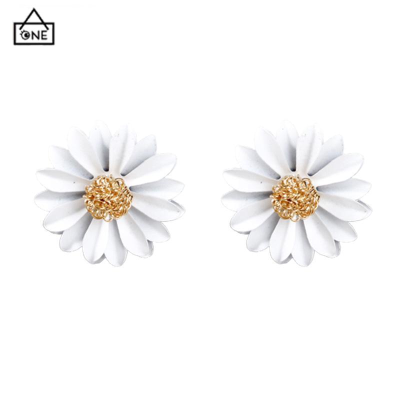 COD❤️Anting Bunga Matahari Daisy Krisan Korea Fashion Sederhana Gaya Untuk Wanita-A.one