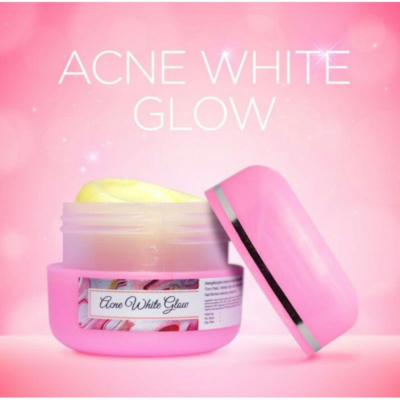 ‼️READY‼️CREAM ACNE WHITE GLOW CREAM MALAM ACNE WHITE GLOW / CREAM MALAM GLOWING / CREAM JERAWAT