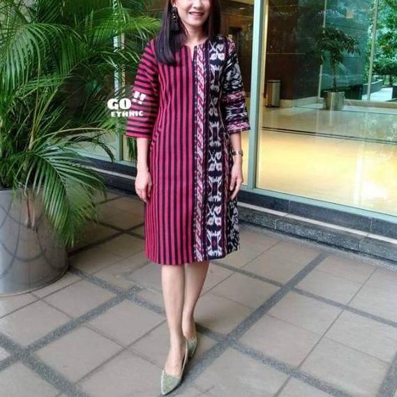 DRESS ATAU BLOUSE TENUN LURIK JEPARA