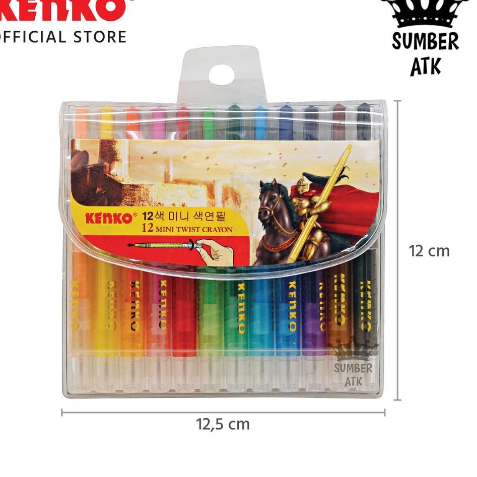 

Model Baru Crayon Putar Twist Kenko 12 DAN 24 WARNA COLOR TWIST CRAYON (PVC BAG) - 1 Set