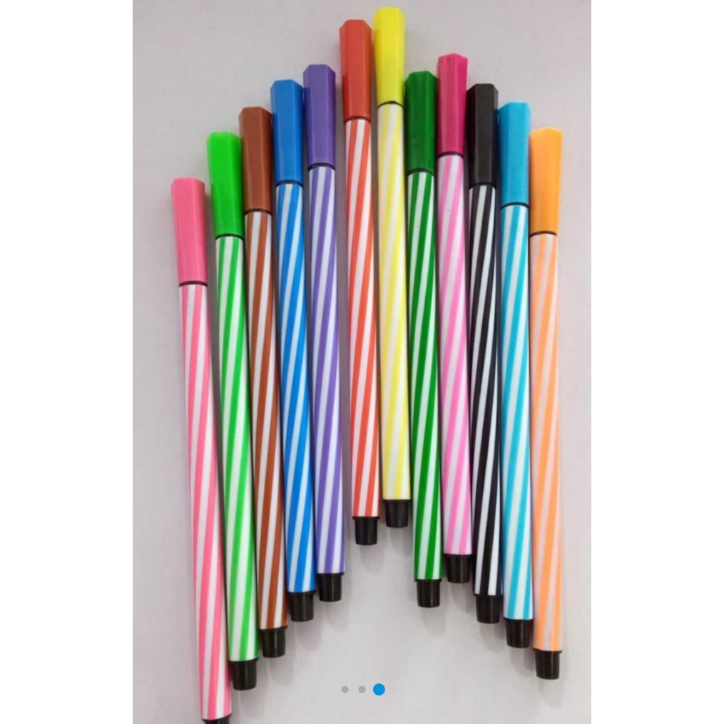 1 SET CAT Pencil SPIDOL Warna Warni Pasifik UNIK Lucu Bagus Viral Mainan Buat Anak anak Metalik 12 COLOUR untuk Dipilih 0.7Mm