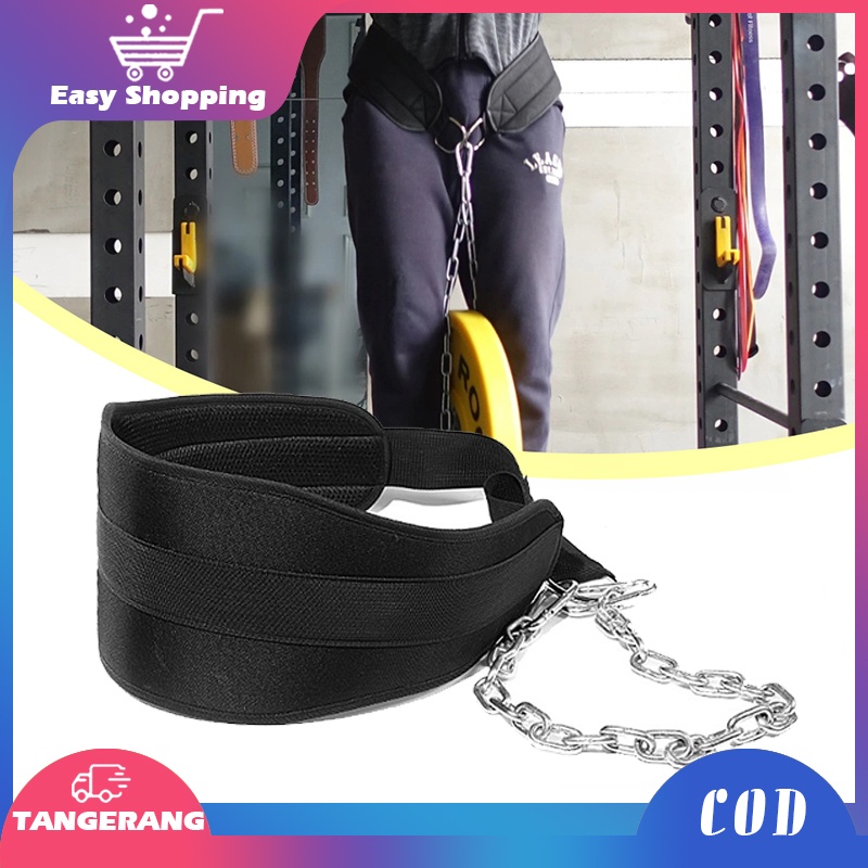 Dip Belt Sabuk Pemberat Fitness Chain Dipping Belt Pull Up Dips Rantai Gym Chain Fitness