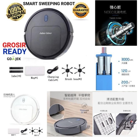IS25 Jallen Gabor Smart Vacuum Cleaner Robot Pembersih Debu Lantai