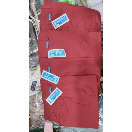 Seragam sekolah/celana sekolah merahCelana panjang SD merah merek permana