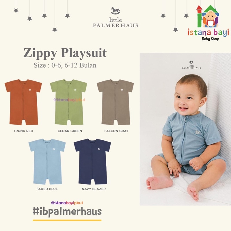 LITTLE PALMERHAUS ZIPPY PLAYSUIT/JUMPSUIT BAYI 1 PCS - JUMPER BABY