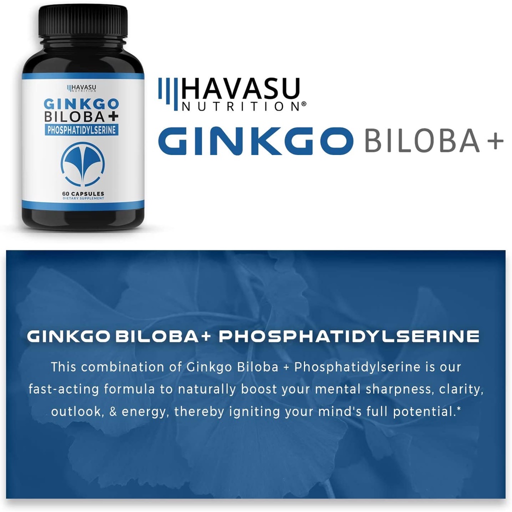 Havasu Ginkgo Biloba - Brain Health, Mental Alertness, Memory &amp; Focus