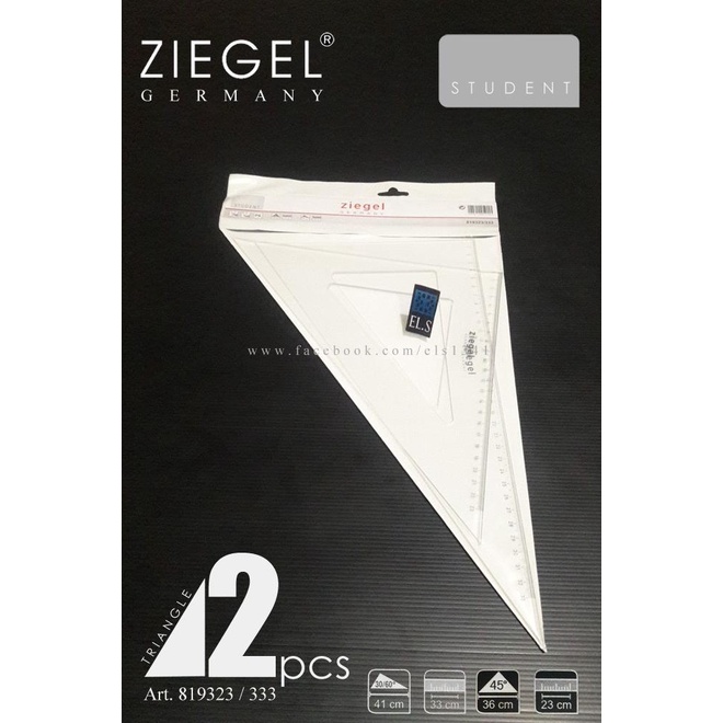 

Ziegel Penggaris Segitiga Set