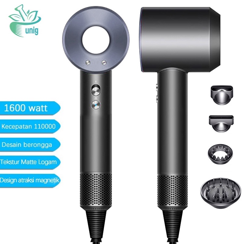 Hair dryer Pengering Rambut With Five Styling Attachments