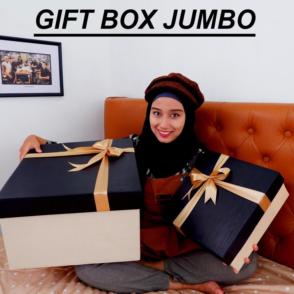 

[L-P6P »] Gift Box Jumbo / Kotak Kado / jumbo 43x31cm / Packaging Hadiah / Hampers Box / Unik Goni Aestetic-premium