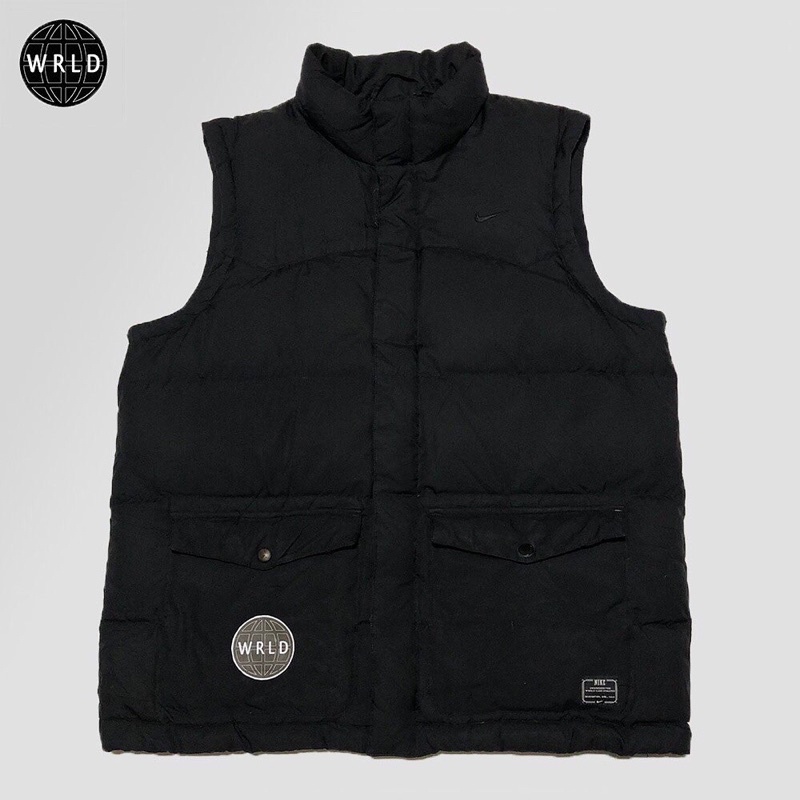 Vest Down Nike Black FP 550 Bulang Bulu Angsa Rompi second bekas