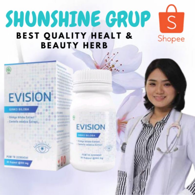 EVISION OBAT MATA MINUS MATA KATARAK MATA RABUN EVISION ASLI ORIGINAL ISI 30 KAPSUL