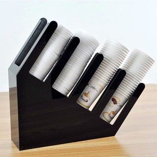 Rak Gelas Plastik 4 Sekat / Rak Akrilik Gelas Cup