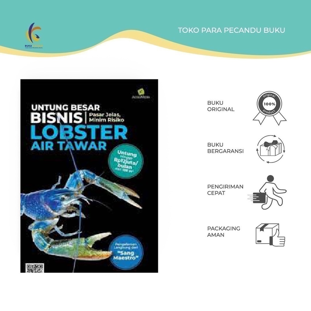 [ PROMO ] BUKU PETERNAKAN - UNTUNG BESAR BISNIS LOBSTER AIR TAWAR By  Cucun Setiawan - Agromedia -Bu