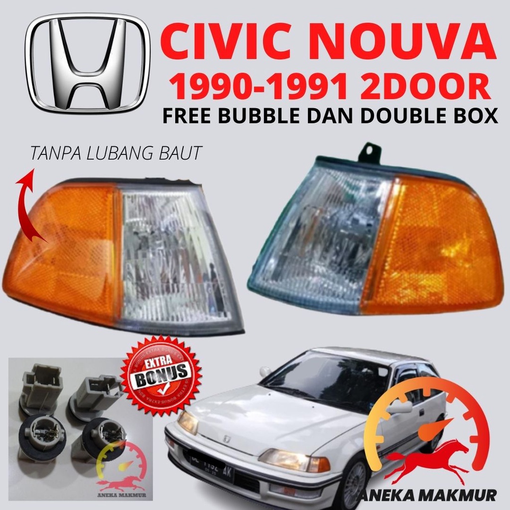 LAMPU  SEN DEPAN HONDA CIVIC NOUVA 2PINTU 1990 1991 LAMPU RETING CIVIC NOUVA 2PINTU 1990-1991