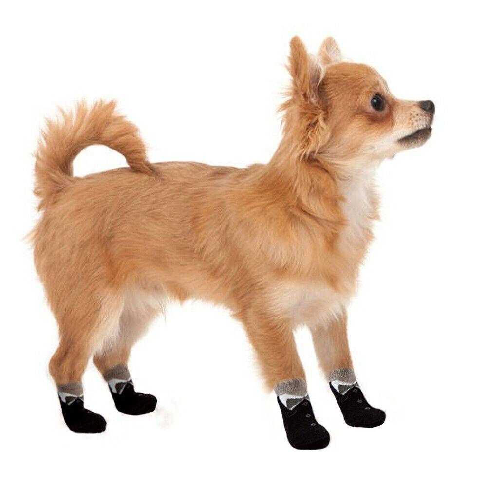 Solighter Sepatu Anjing Kucing Kaus Kaki Anjing Rajut Anti Slip Perlengkapan Anjing Puppy Socks