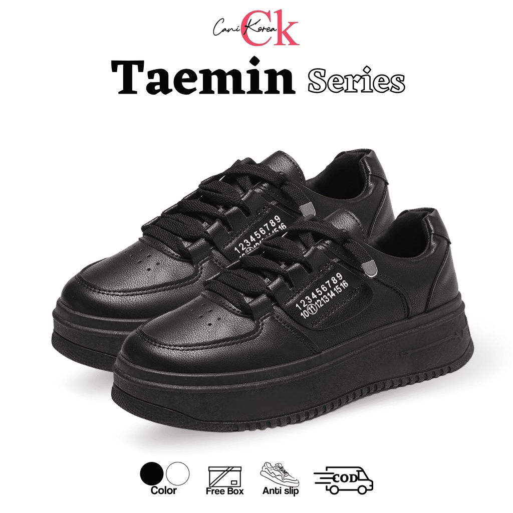 CaniKorea &quot;FREE BOX&quot; Size (37 -  41) Taemin Sepatu Sneakers Wantia Korea Import 9193