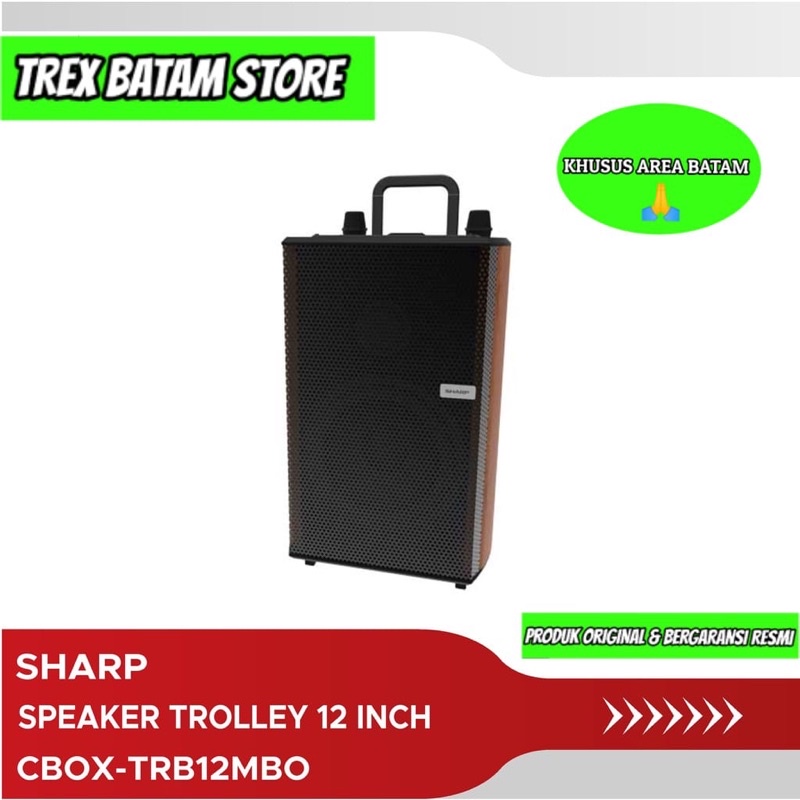 SHARP CBOX TRB12MBO TROLLEY SPEAKER AKTIF 12 INCH (BATAM)