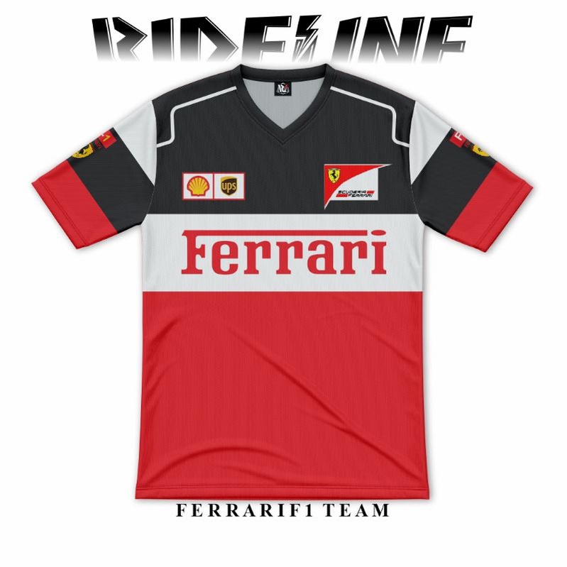 KAOS TSHIRT JERSEY FORMULA 1 F1 TEAM FERRARI