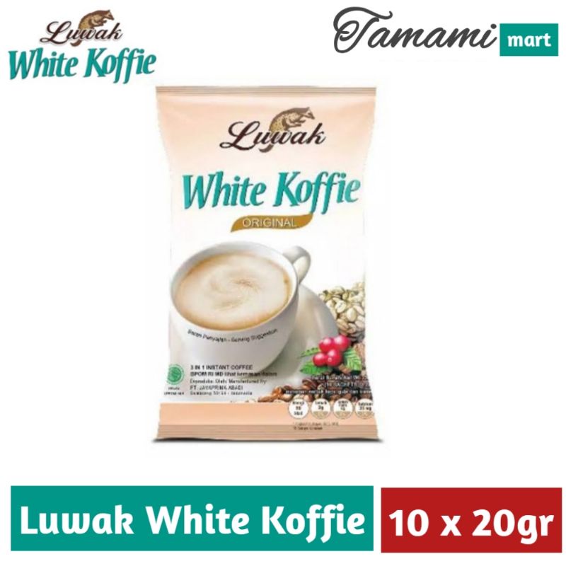 Kopi Luwak White Coffee original 20gr kemasan pack isi 10