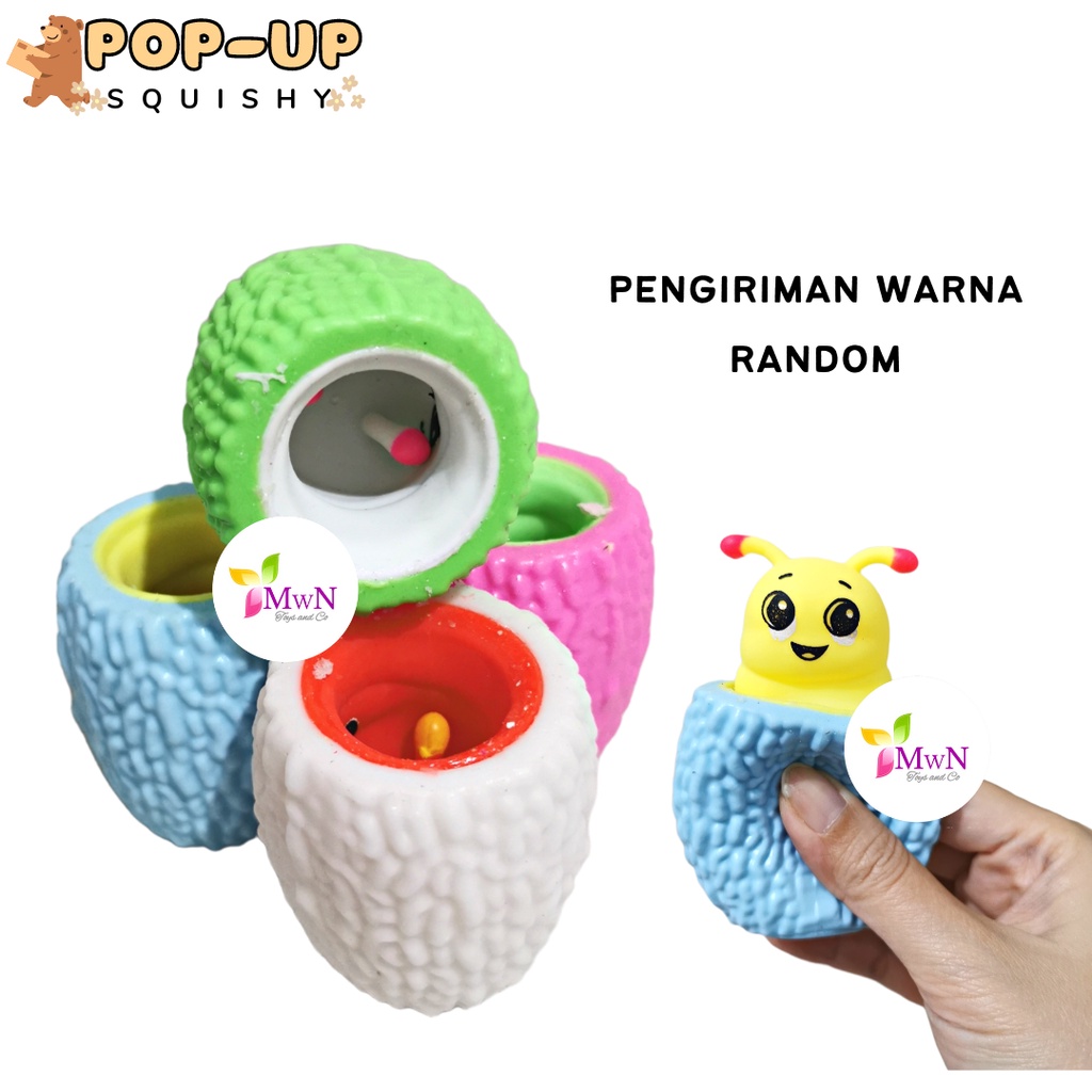 MWN Mainan Squishy Pop up Animal / Squishy Anti stress