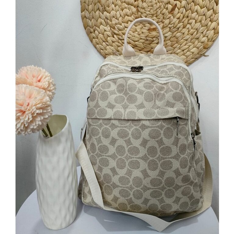 BJ21445 - BEIGE/BROWN/COFFEE - TAS RANSEL WANITA SALE FASHION IMPORT MODIS ELEGAN TERMURAH TERLARIS TERBARU BAGSTORE JAKARTA TAS BATAM JT1445