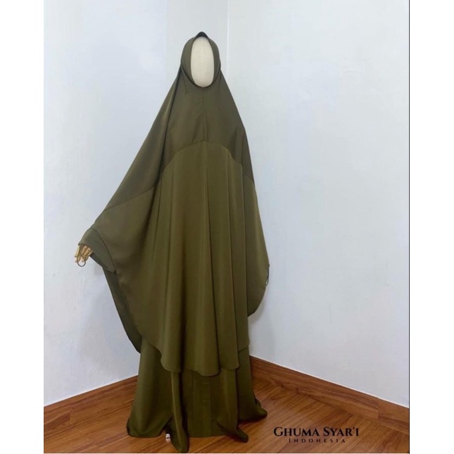 PRELOVED MONEETA OLIVE SIZE M BY GHUMA SYARI
