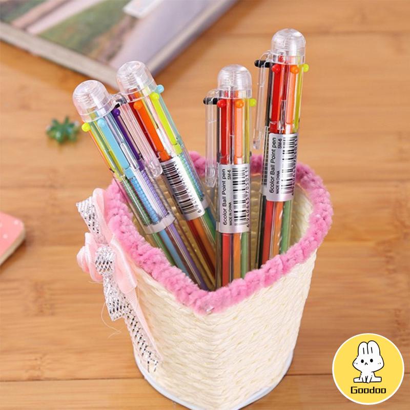 

Bolpen 6-in-1 0.5MM Multi Warna Untuk Stationery Anak Sekolah Kantor bolpen -Doo