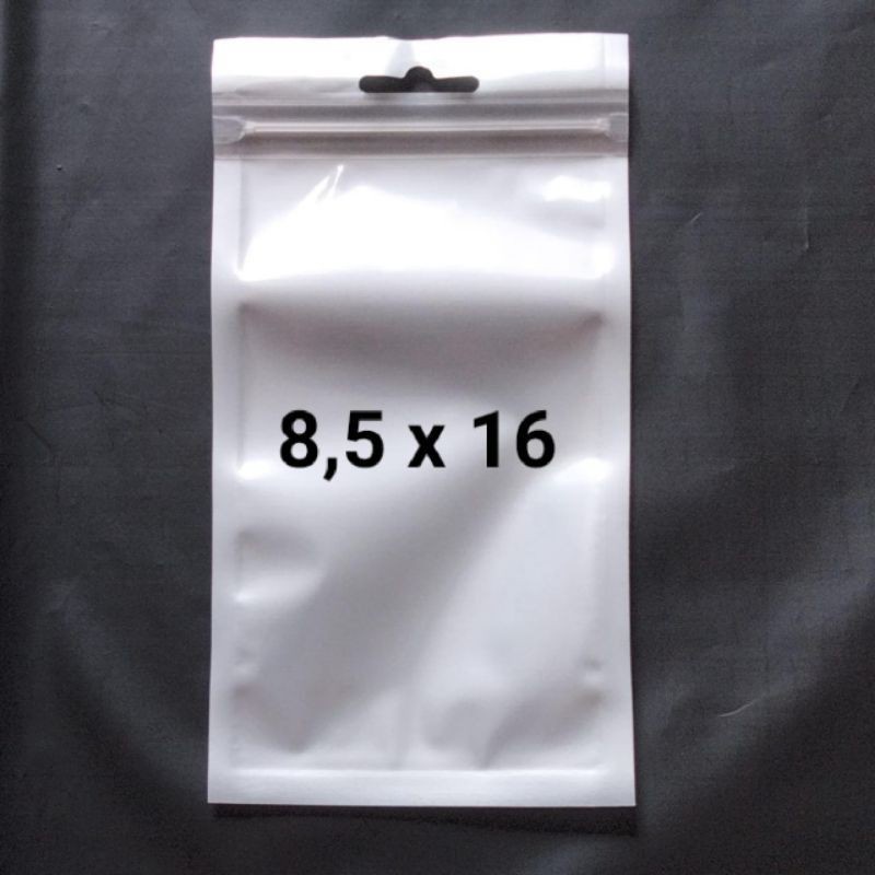 PLASTIK KLIP PUTIH SUSU 8,5 X 16 Ziplock Zipper Accesories Plastik Zipper Plastik Ziplock Putih