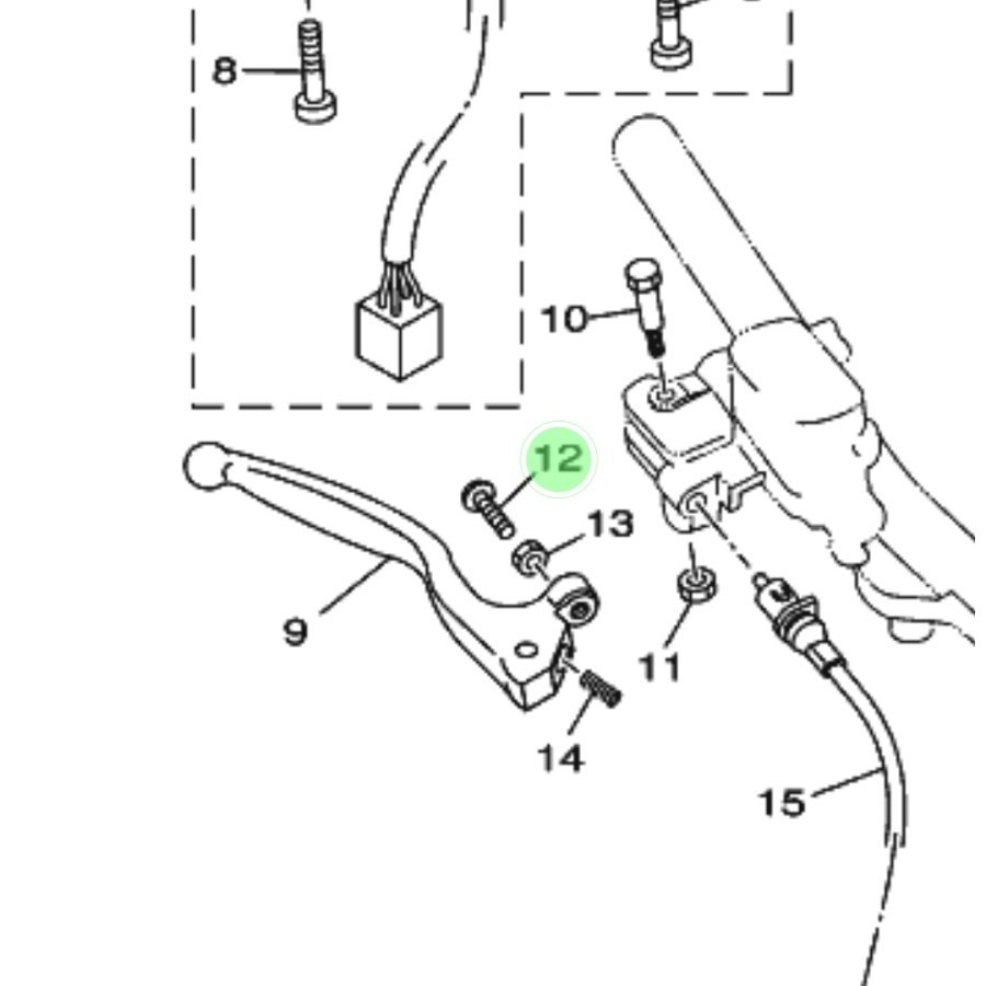BAUT STELAN HANDEL REM CAKRAM DEPAN JUPITER Z 110CC 5TP 2003-2005 ORIGINAL ASLI YAMAHA