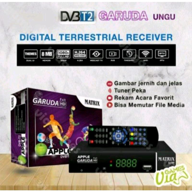 REMOT REMOTE DVB T2 MATRIX GARUDA UNGU